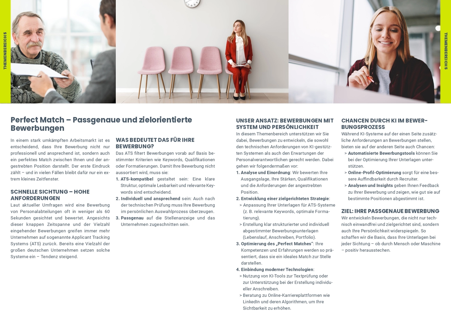 Ein Mann überzeugt ein Paar in einem Büro