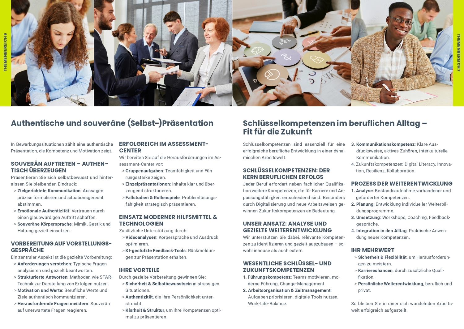 Ein Mann überzeugt ein Paar in einem Büro