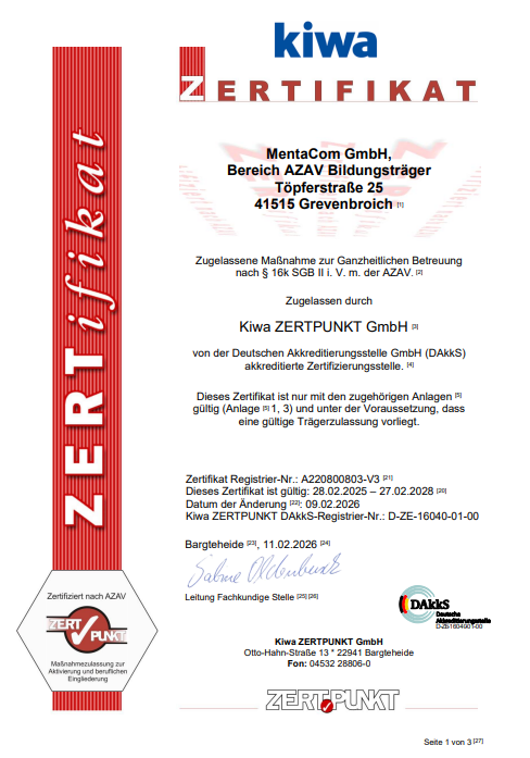 Ein Mann überzeugt ein Paar in einem Büro