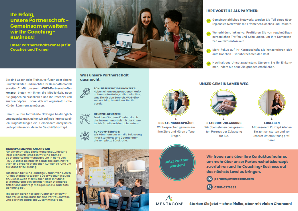 Ein Mann überzeugt ein Paar in einem Büro